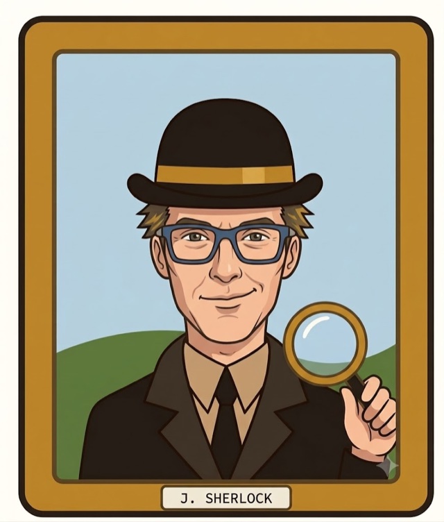 Illustrated portrait of Jim Sherlock